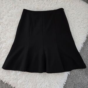 White House Black Market Fit & Flare Black Skirt. Size 2. Good preowned conditio